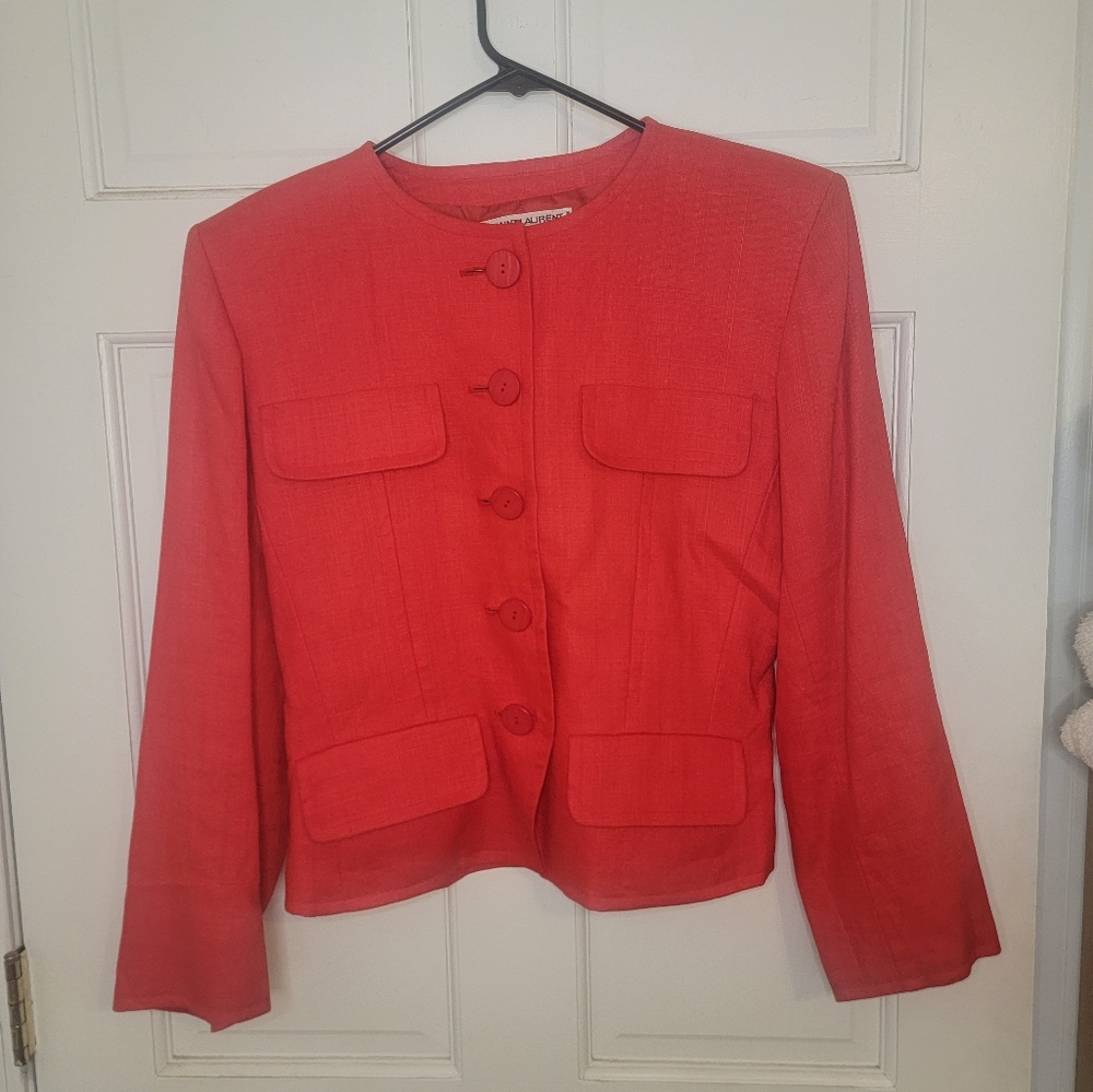 YSL linen blazer